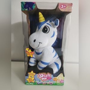 Plush toy Wish Me Zoonicorn Light Up Stuffed Blue Striped Zoonicorn NEW IN BOX.